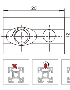 鋁型材彈性螺母物理參數1
